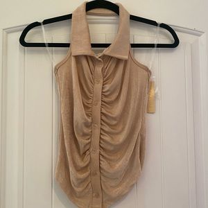 NWT Riley and James Nude Halter Top